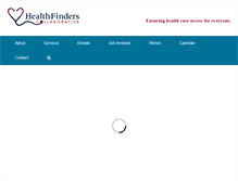Tablet Screenshot of healthfindersmn.org